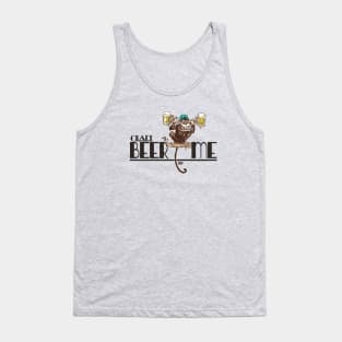 Craft Beer Monkey Dad Tank Top